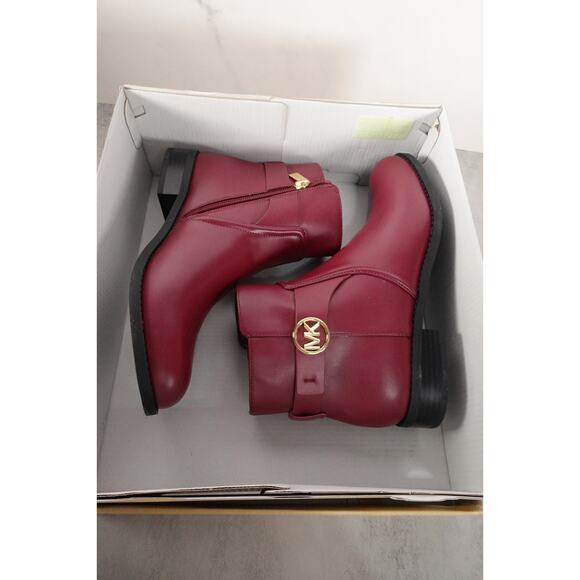 New Michael Kors Carmen Ankle Bootie Boot Shoe Women’s Sz 7.5 Mulberry 1687-19 - Picture 1 of 16